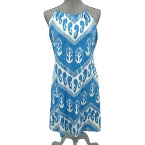 J. McLaughlin Catalina Cloth Halter Dress Sleeveless Stretchy Resort Wear Medium